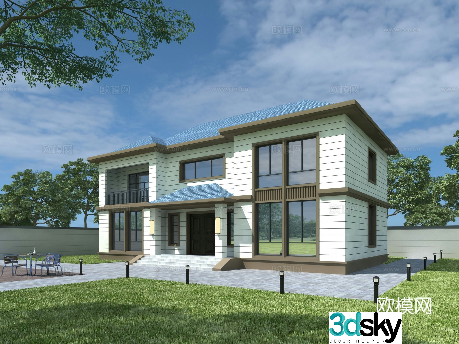 Villa 3d model