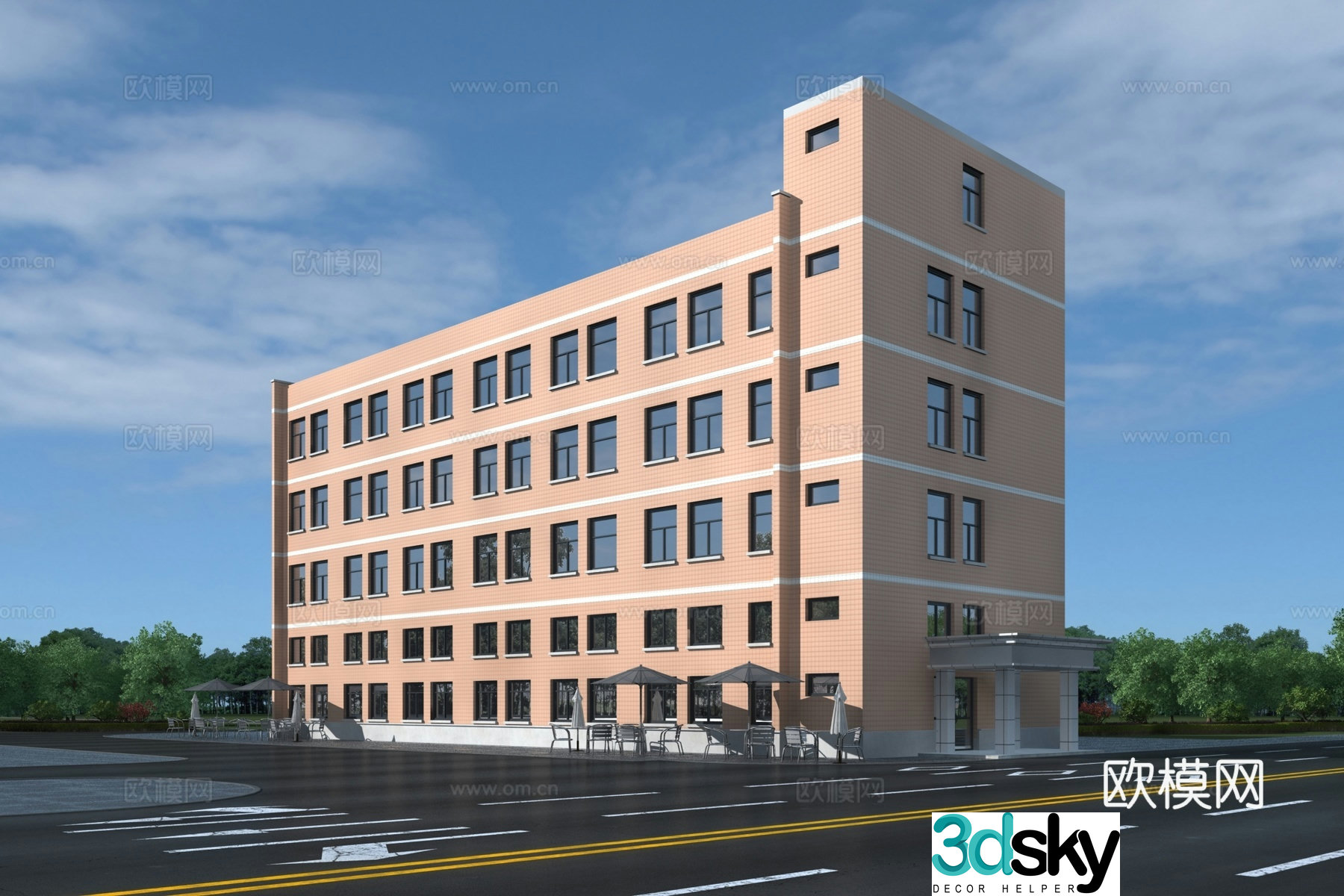 Office building 3d model