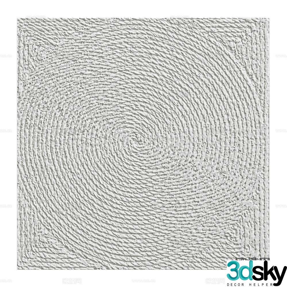Modern wall decoration wall decoration engraving artwork 3d model