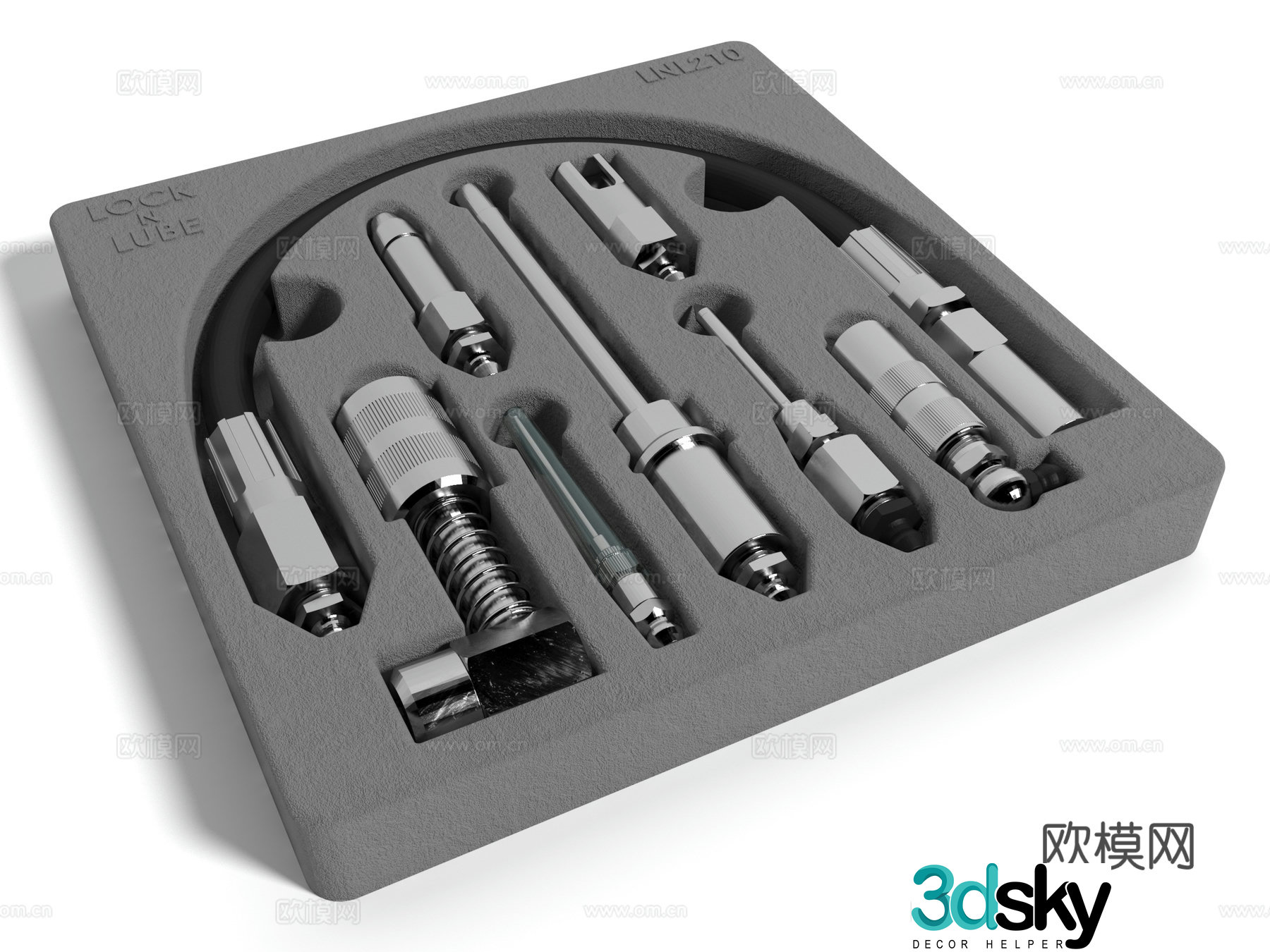 Modern style hardware tools 3d model