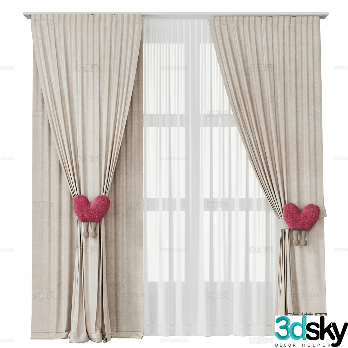 Curtain 3d model