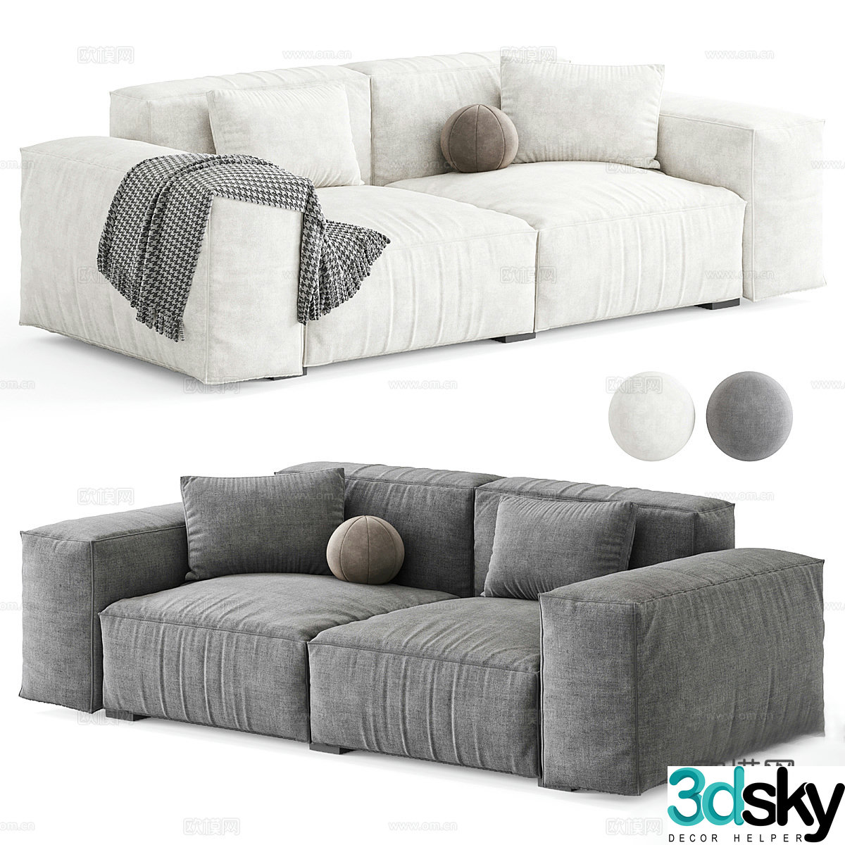 Multiplayer sofa 3d model