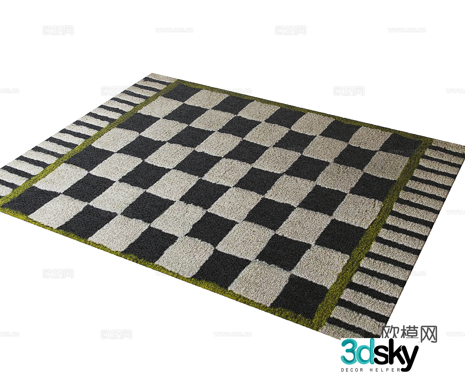 French carpet 3d model