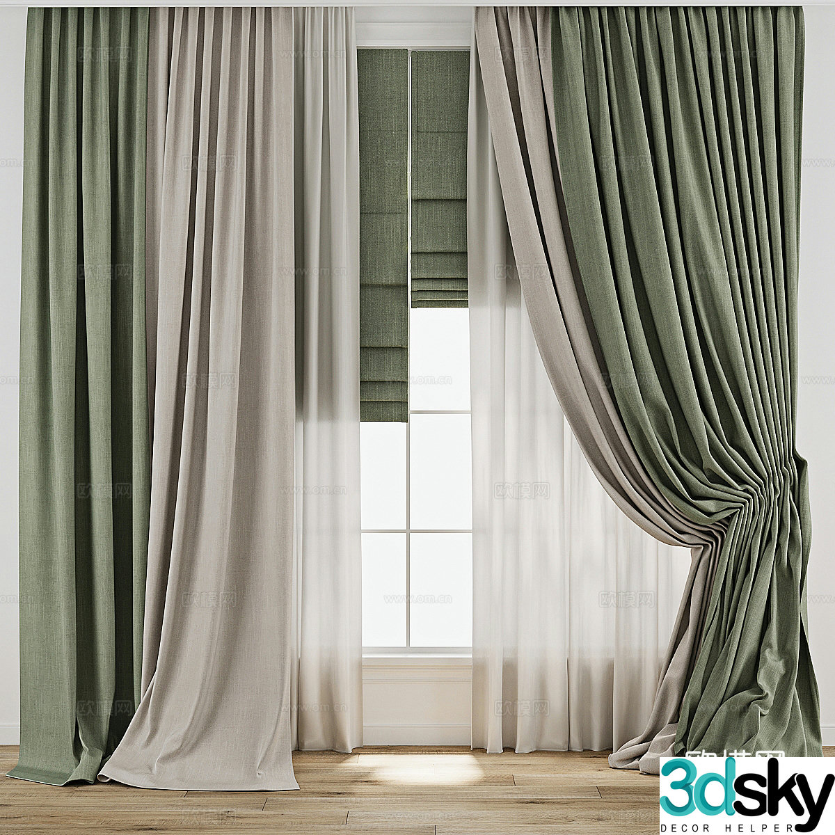 Curtain 3d model