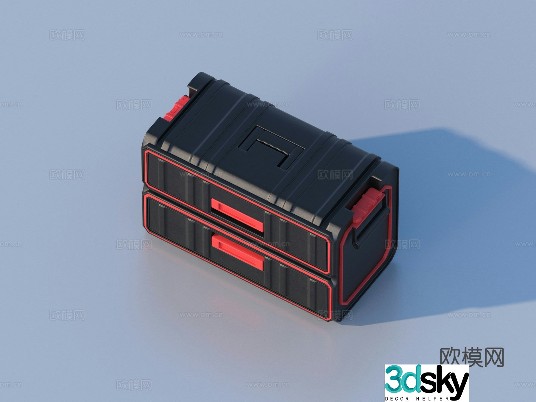Toolbox Iron Box Plastic Box Box 3D Model