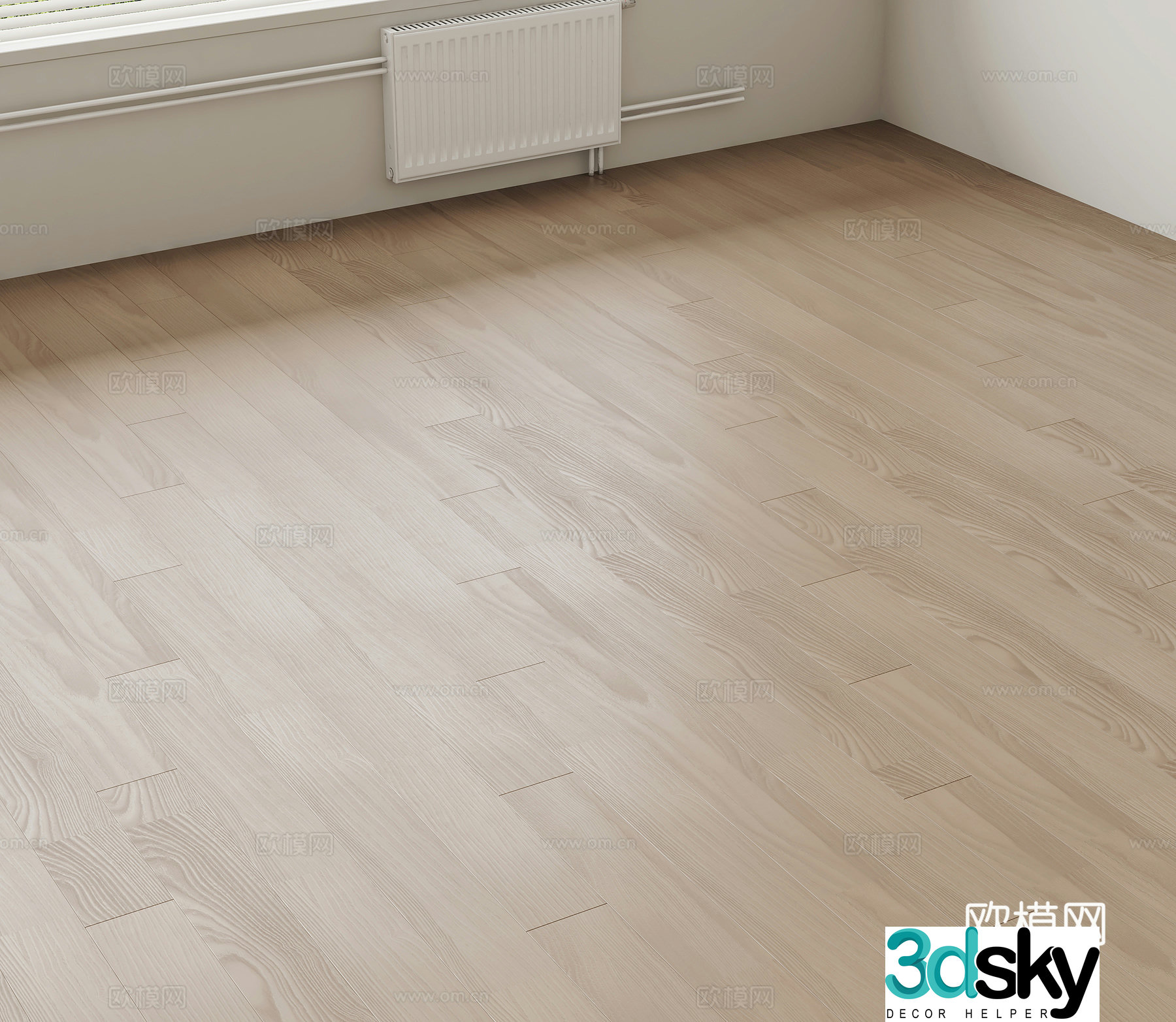 Modern wood flooring 3d model