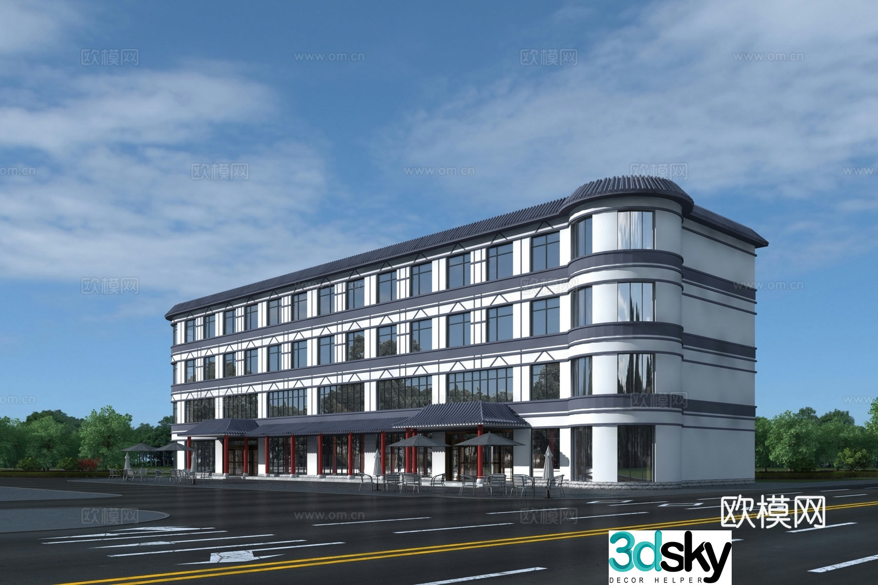 Office building 3d model