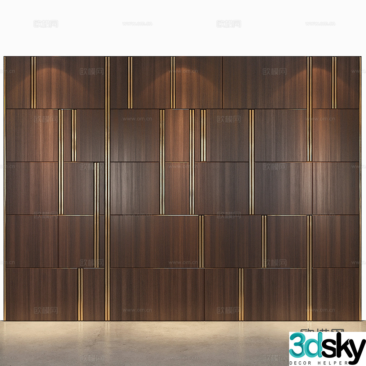 Background wall 3d model