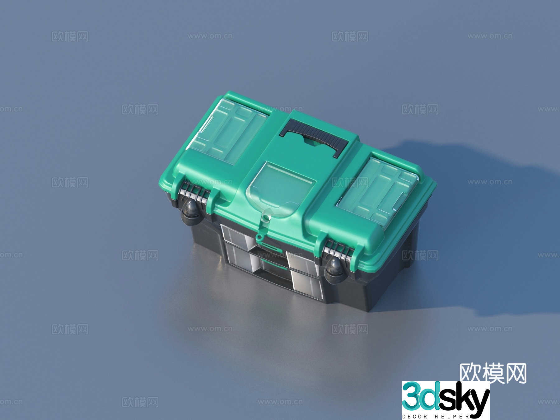 Toolbox Iron Box Plastic Box Box 3D Model