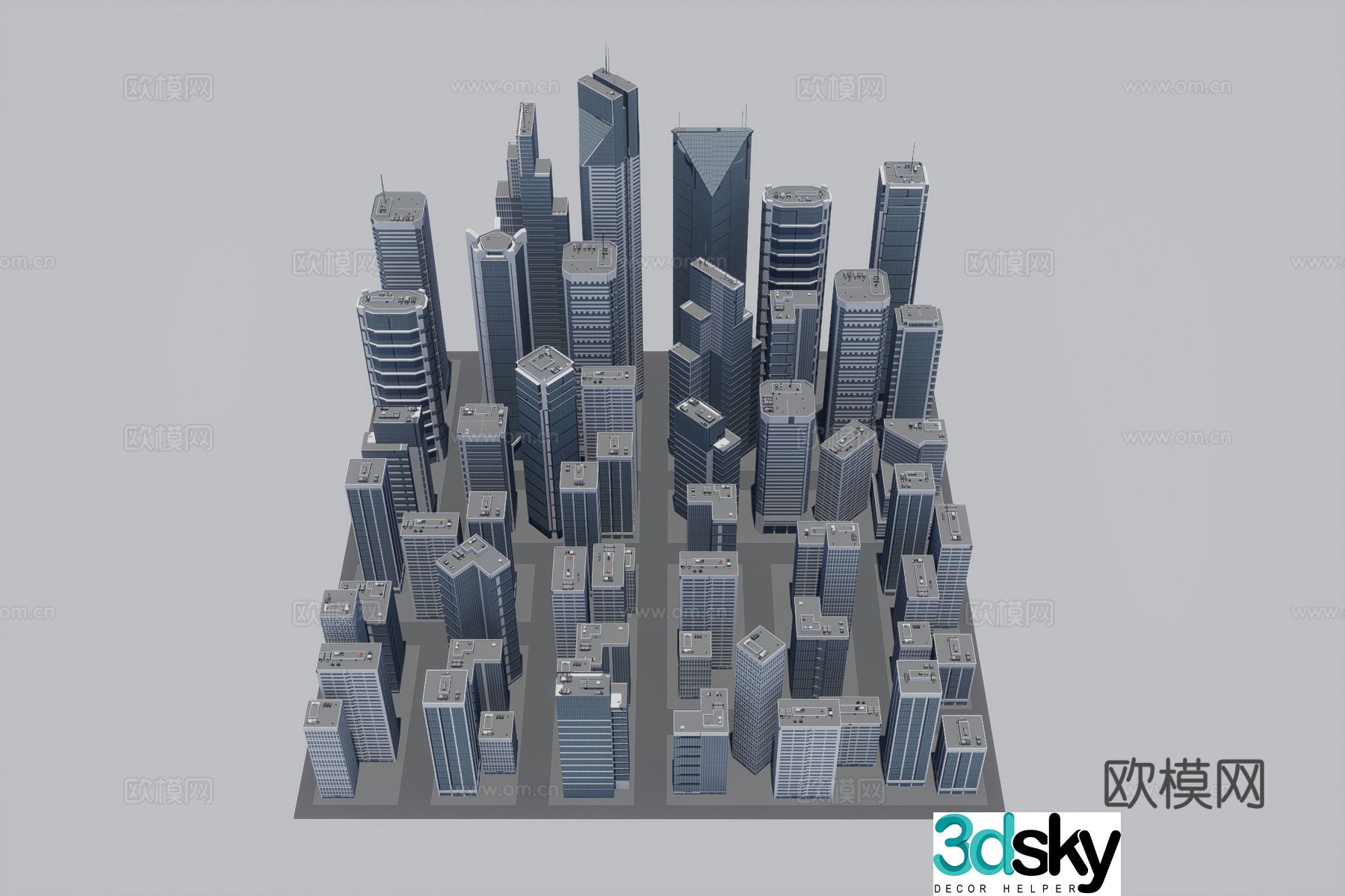 3D model of urban building complex