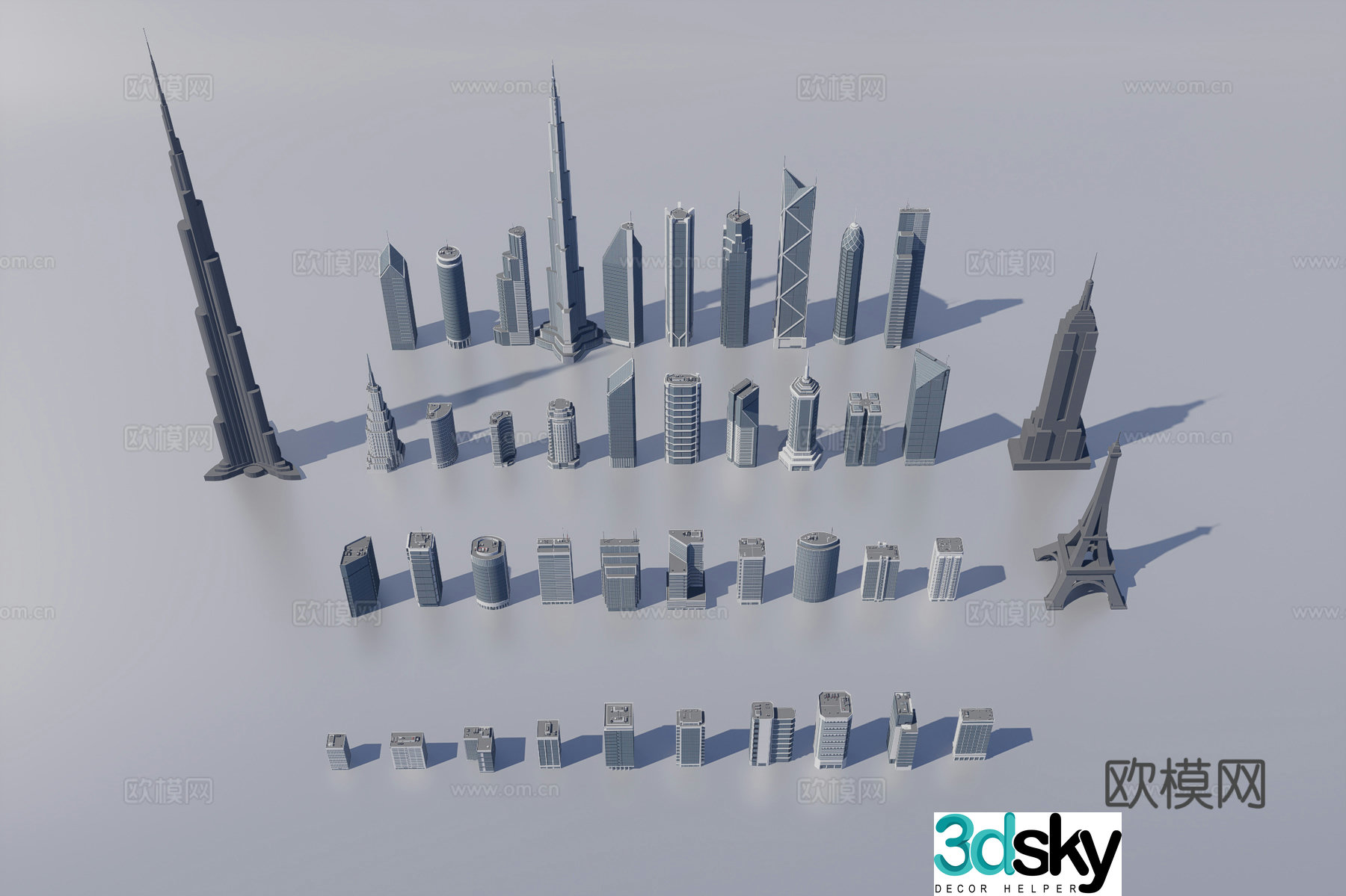 3D model of urban building complex