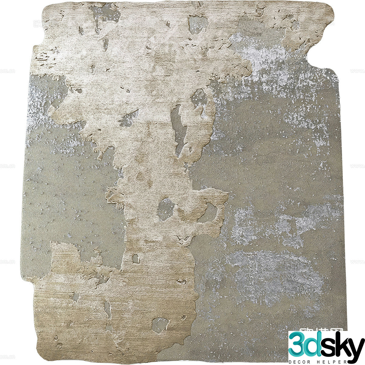 Square carpet 3d model