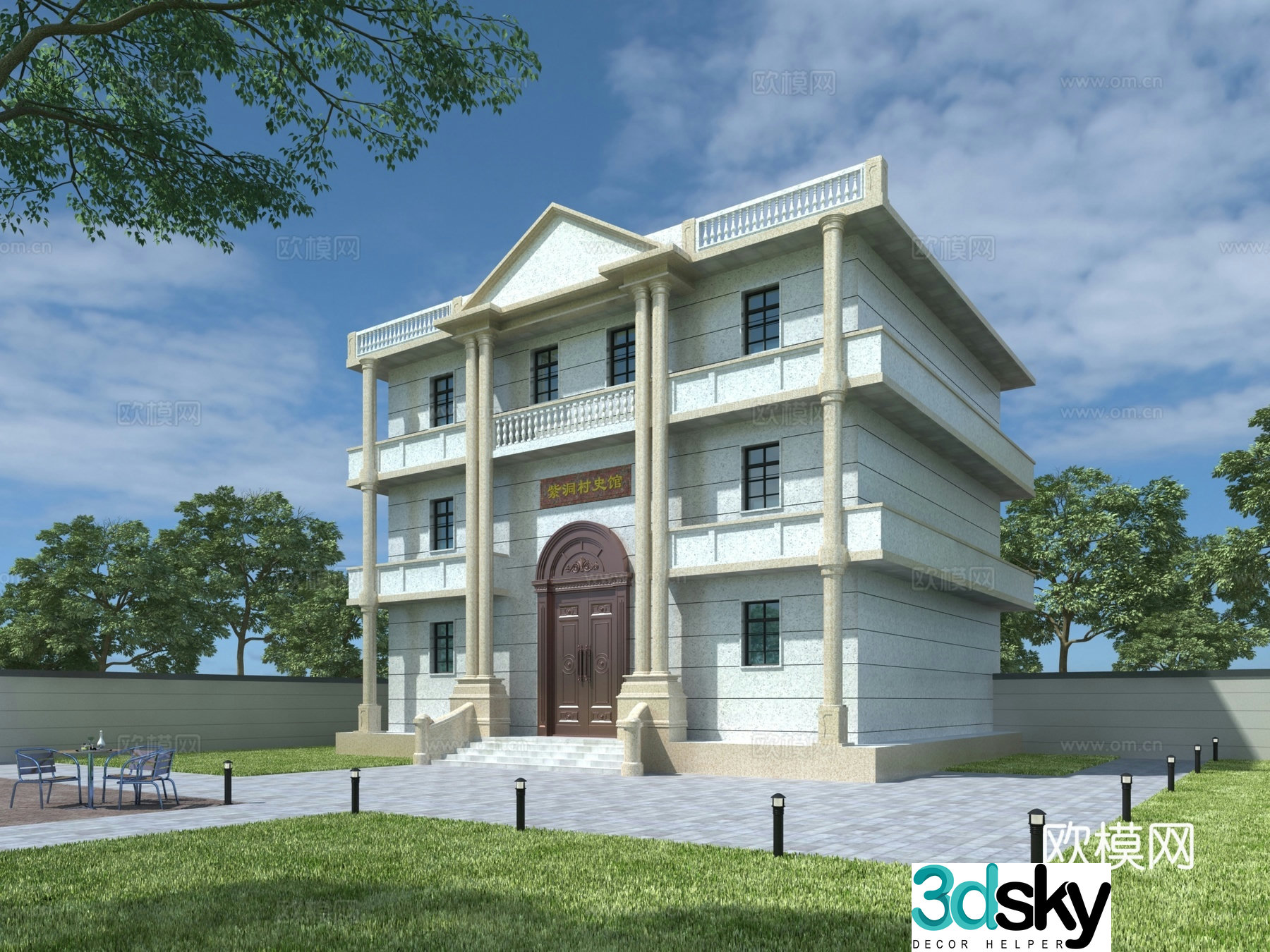 Villa 3d model
