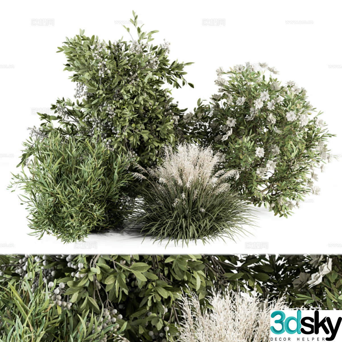 Shrub plant heap 3d model