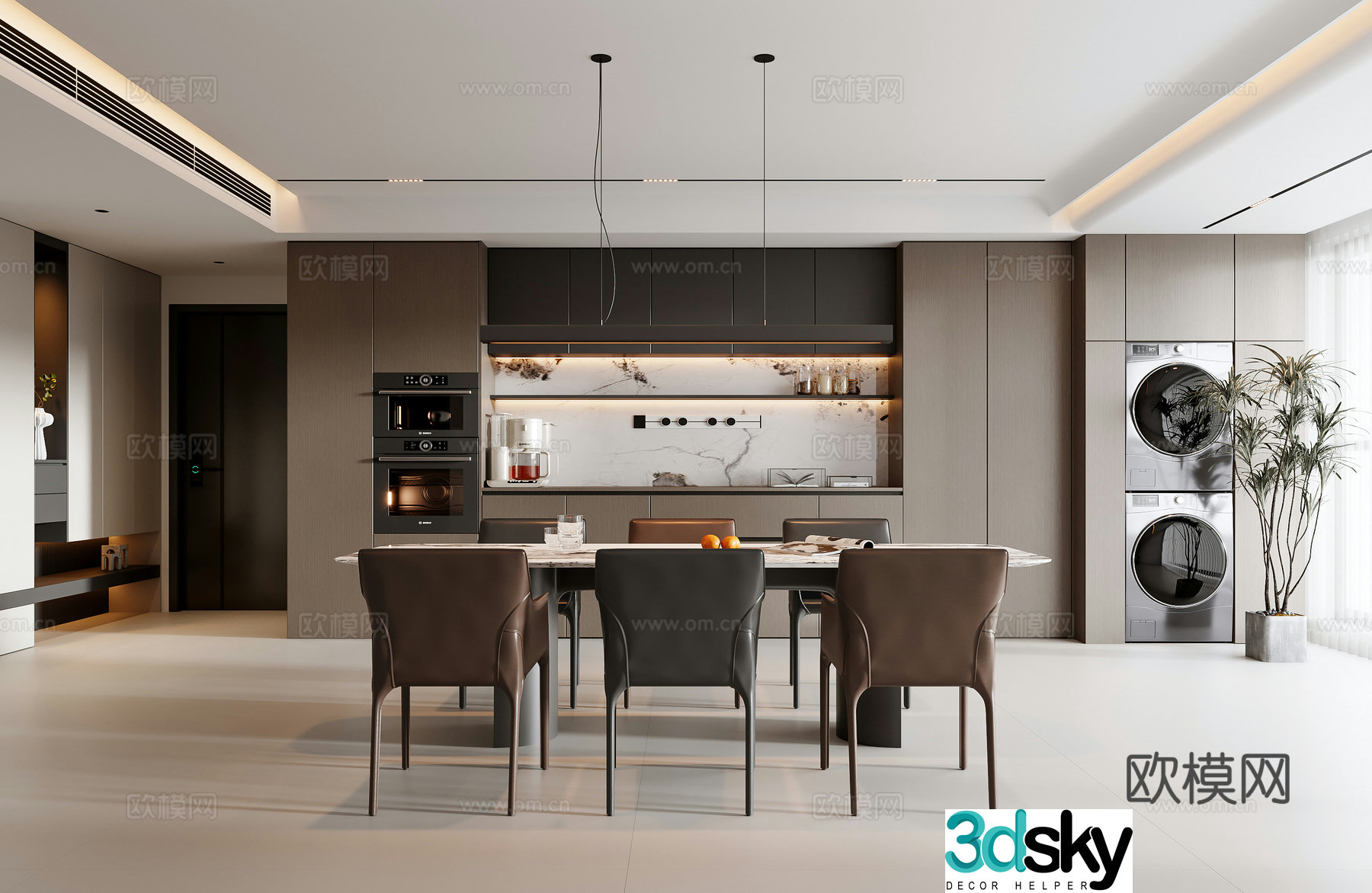 Italian restaurant 3d model