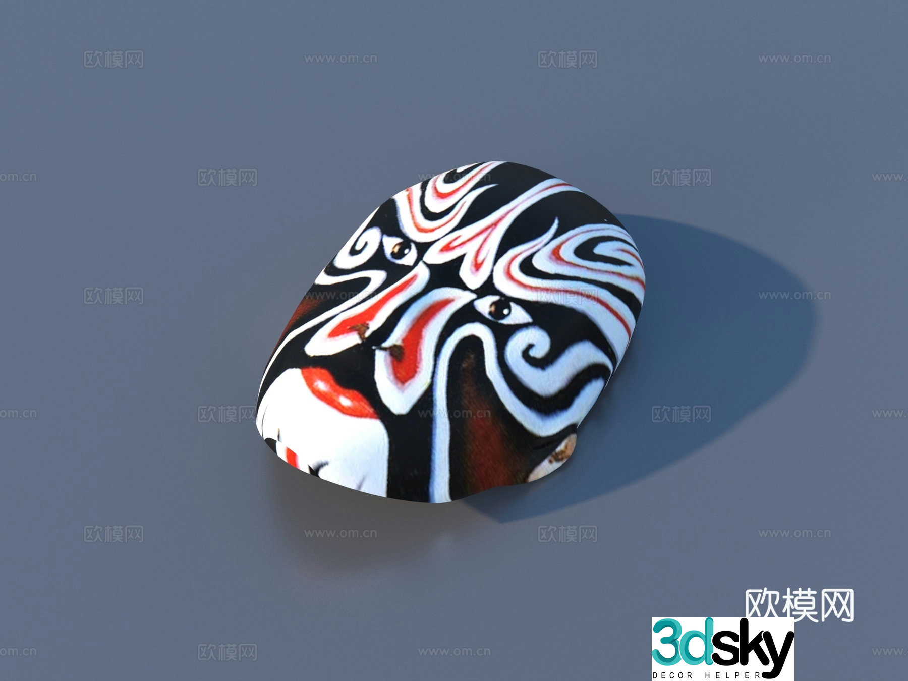 Facebook Peking Opera Facebook Cultural Supplies Opera Facebook 3D Model