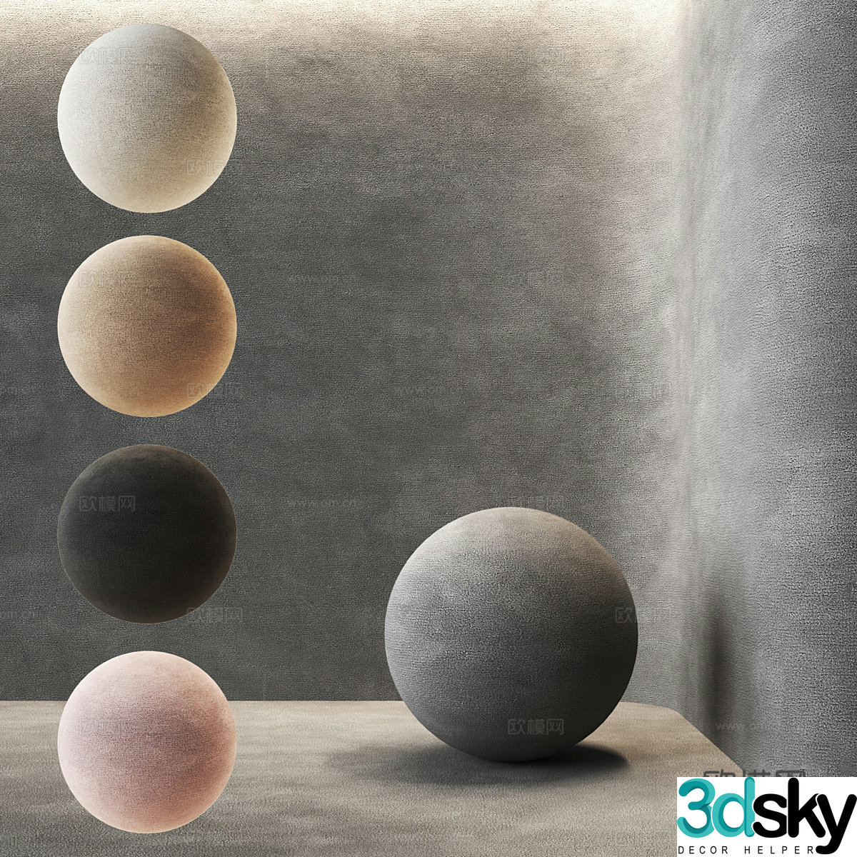 Seamless carpet 3d model