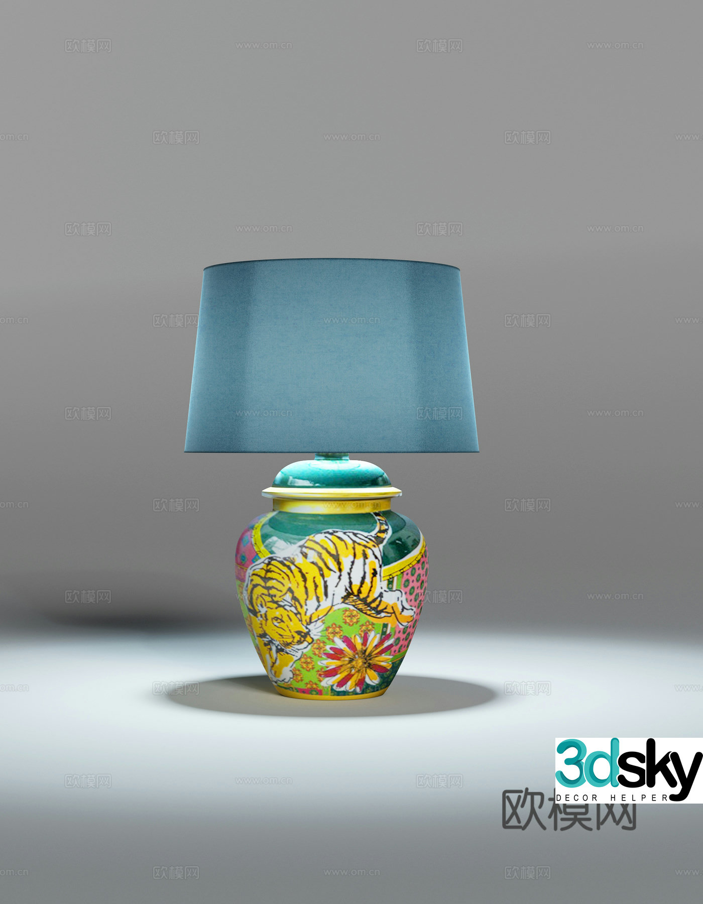 Table lamp American table lamp Chinese table lamp 3D model