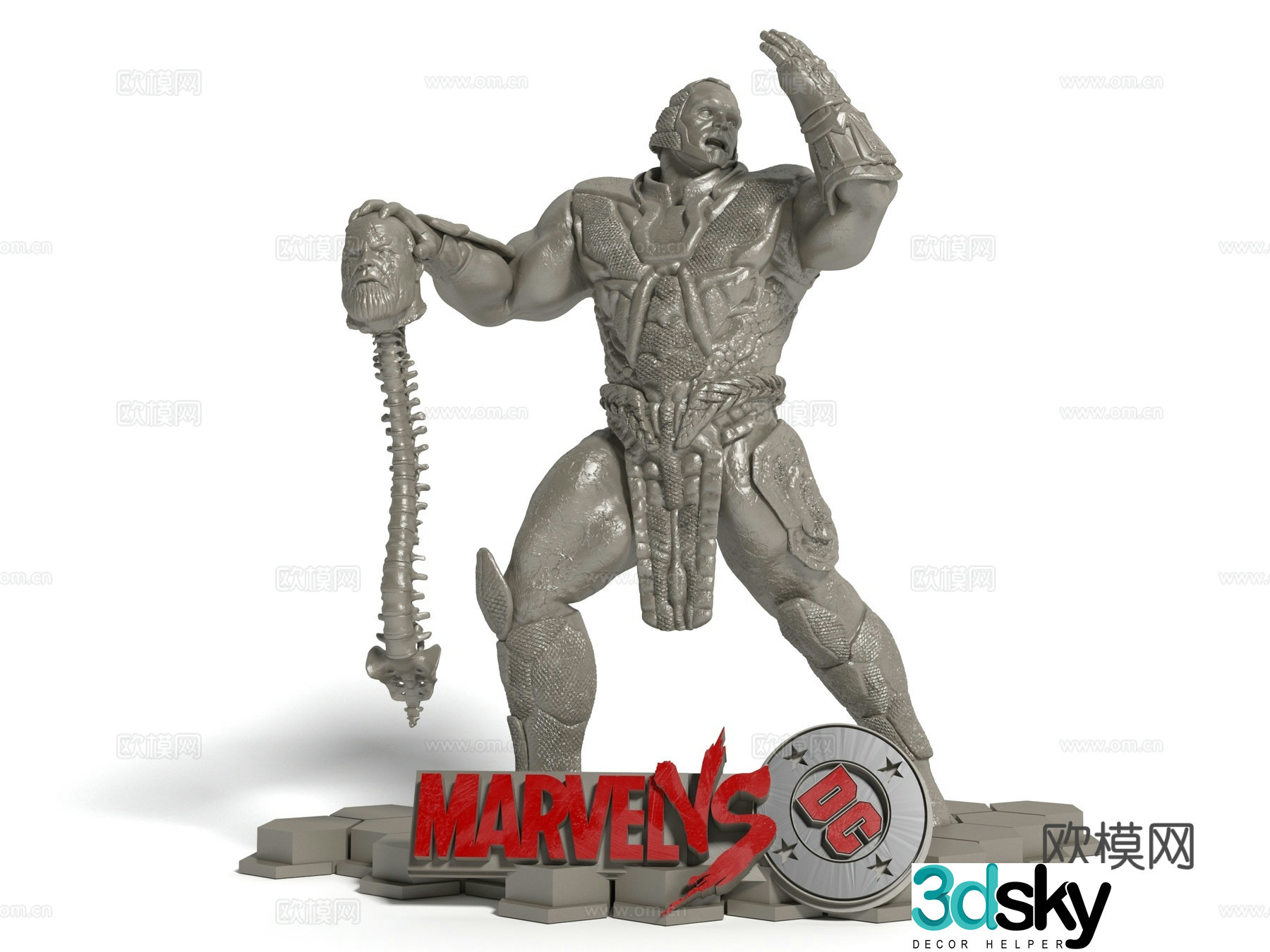 Modern style game character ornaments 3d model