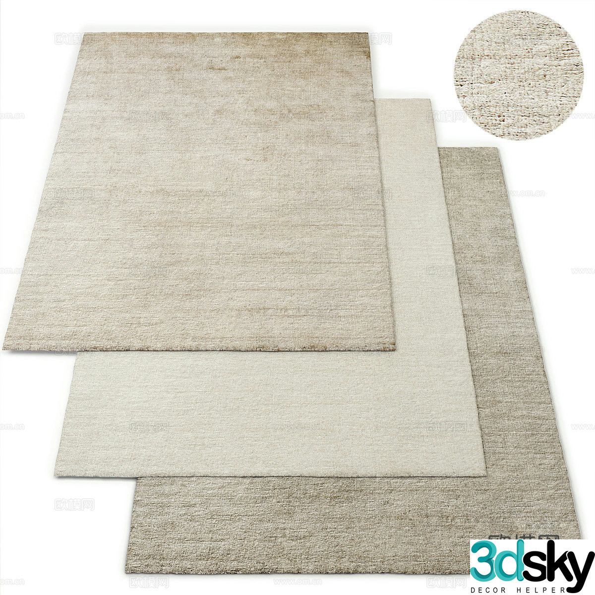 Square carpet 3d model