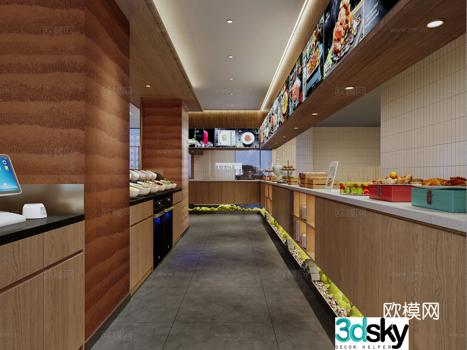 Chinese restaurant Sichuan restaurant 3D model