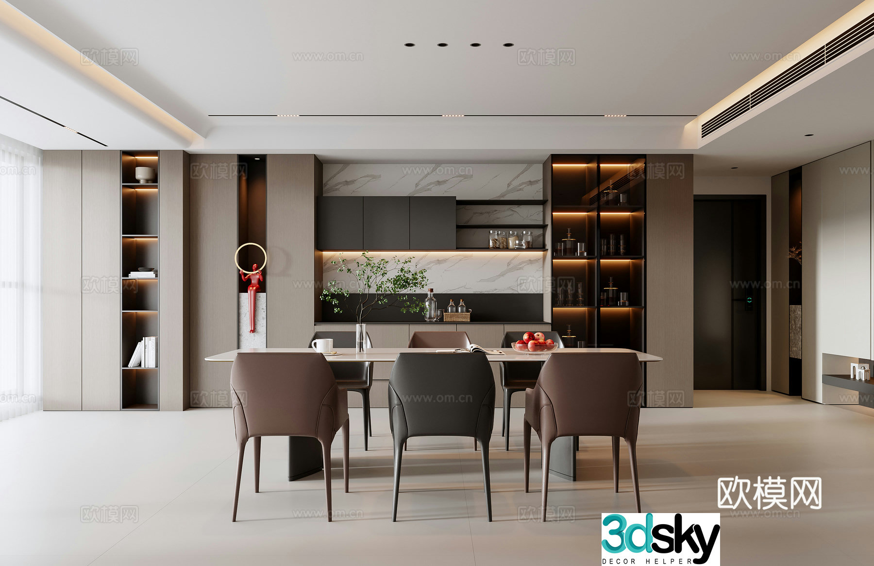 Italian restaurant 3d model
