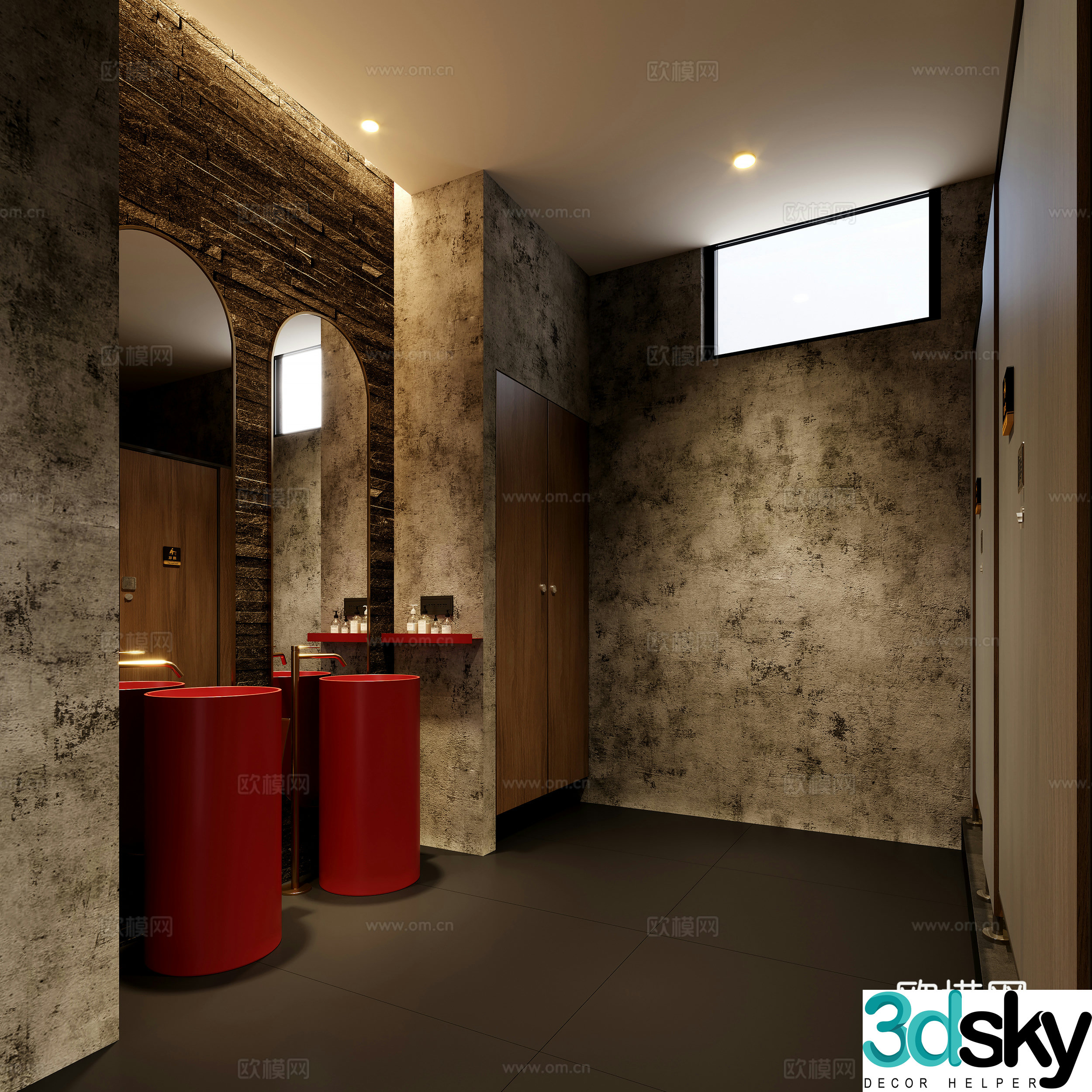 Washing table bathroom 3d model