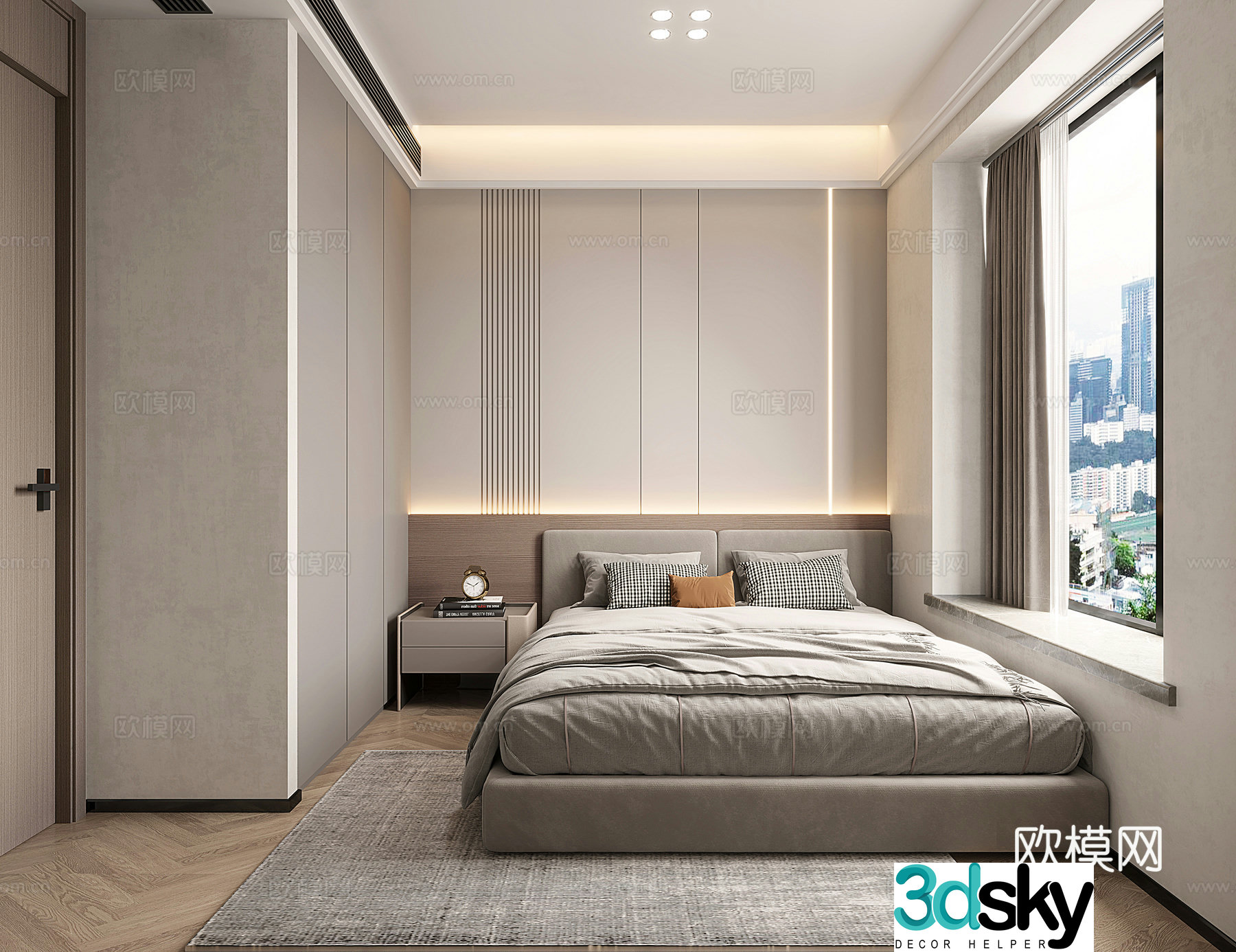 Modern bedroom 3d model