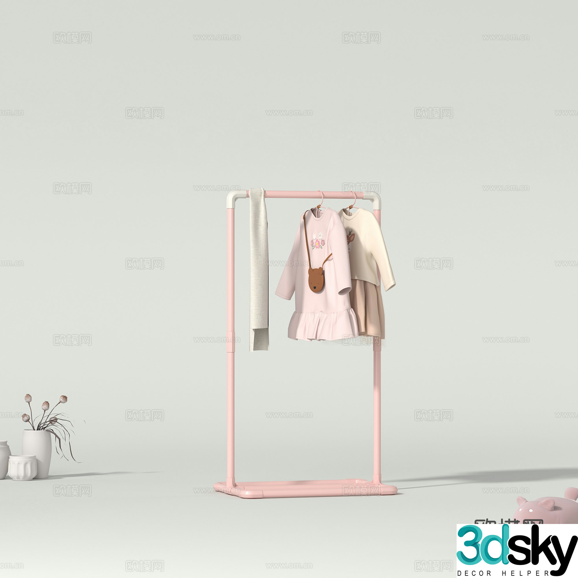 Children’s Clothes Hanger Children’s Clothes 3D Model