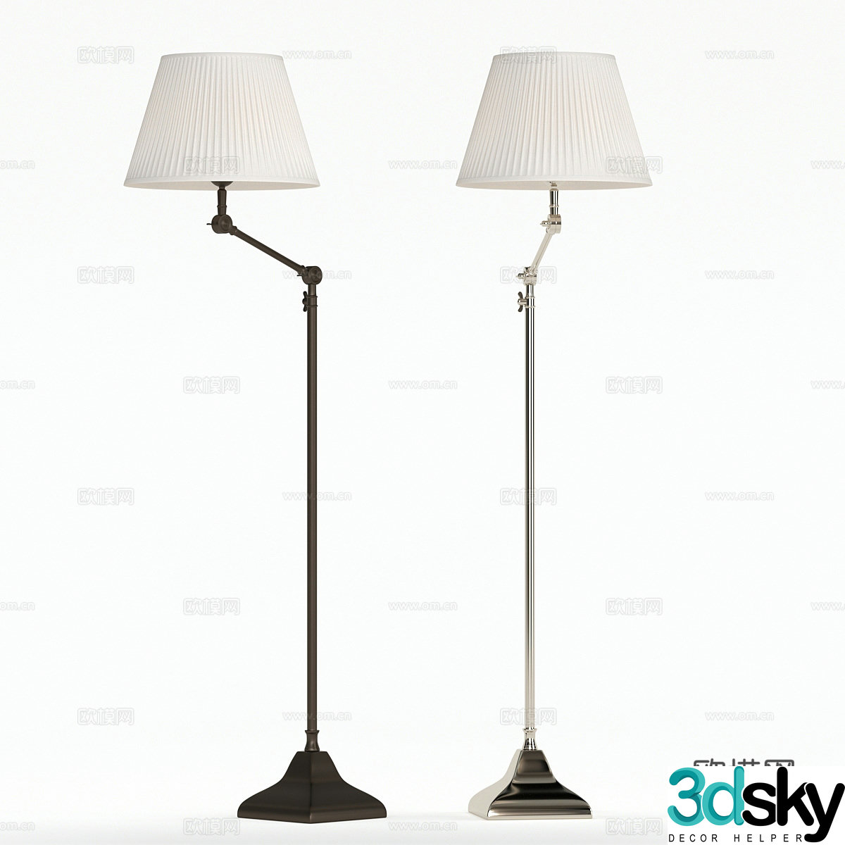 Modern Eichholtz Floor Lamp 3D Model