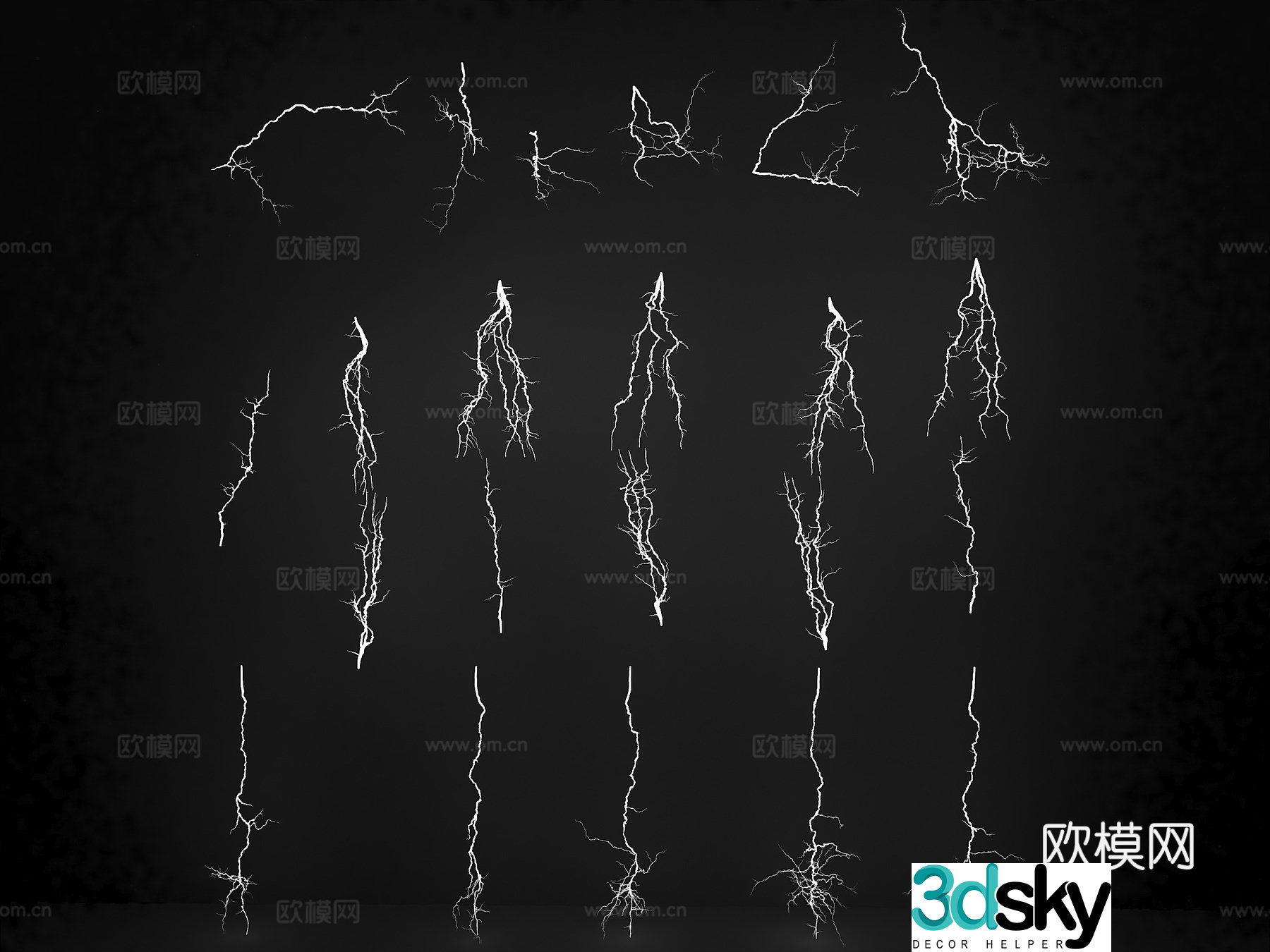 Thunder lightning lightning lightning thunder thunder animation lightning thunder 3d model