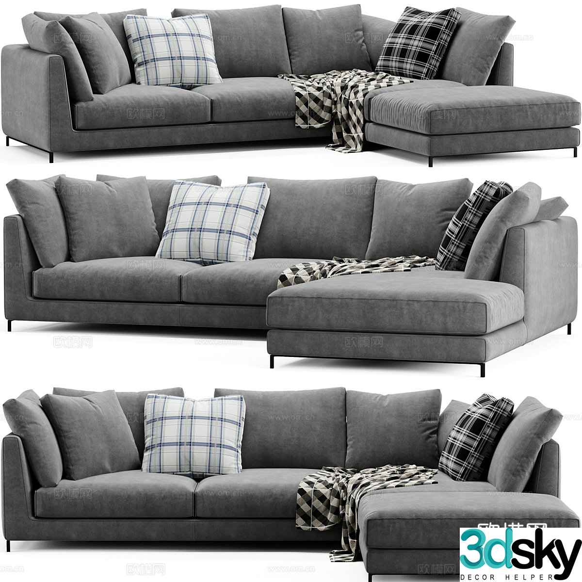 Multiplayer sofa 3d model