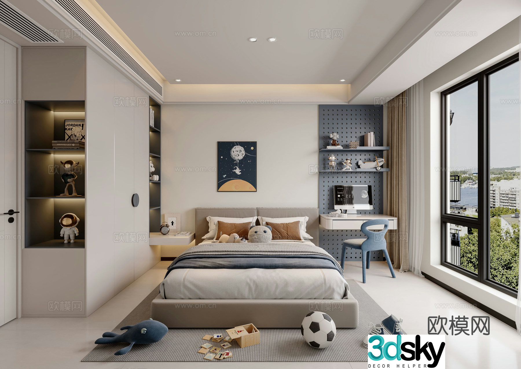 Modern bedroom 3d model