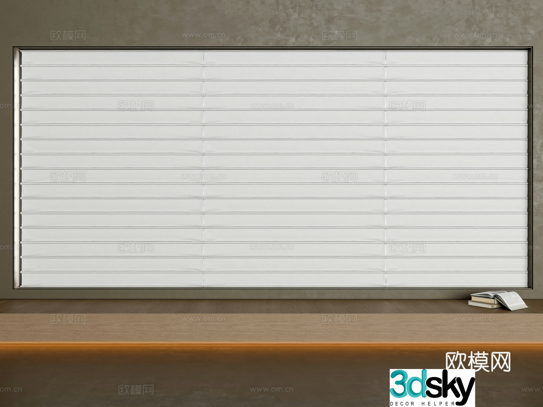 Modern curtain 3d model