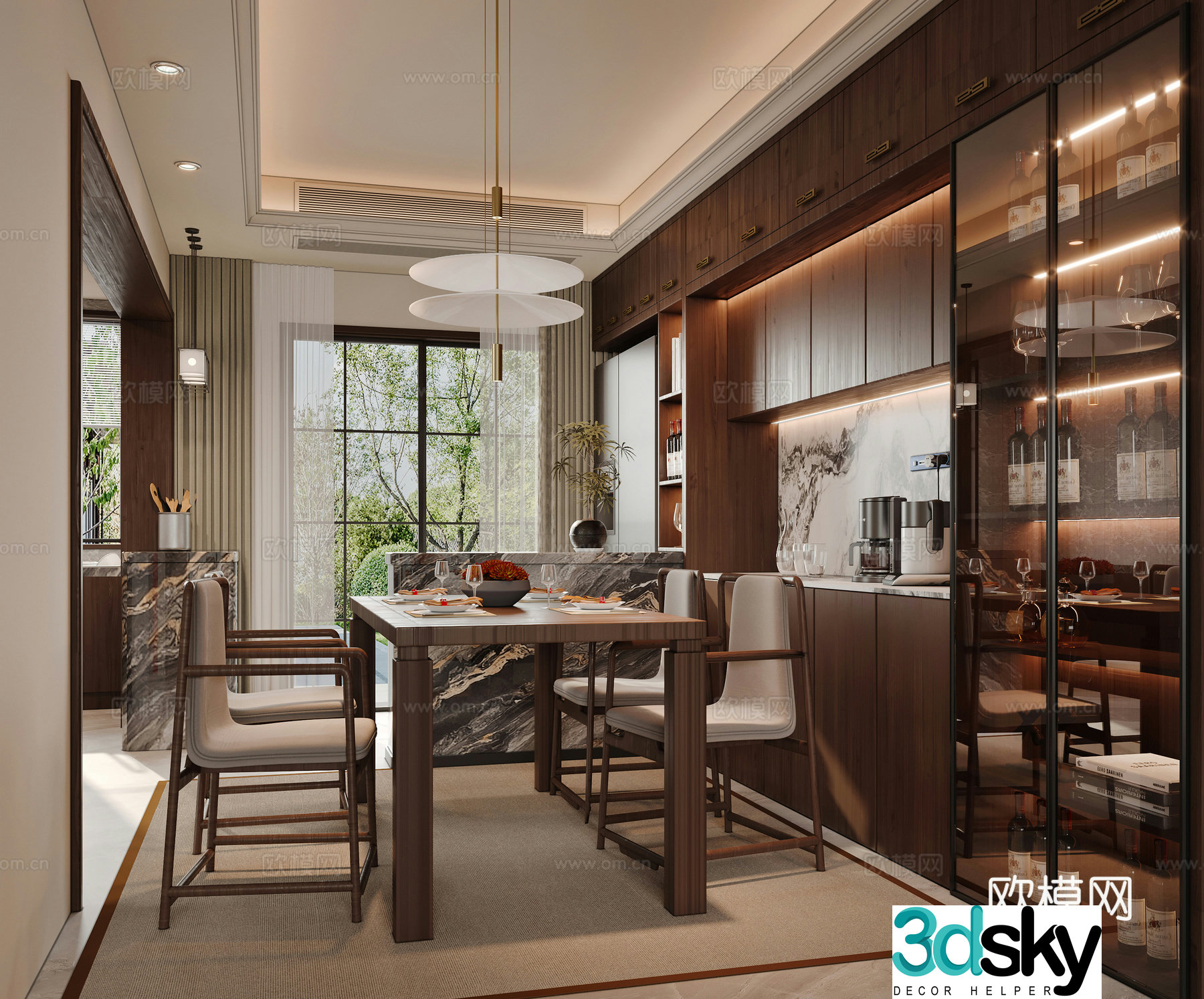 New Chinese restaurant 3D model