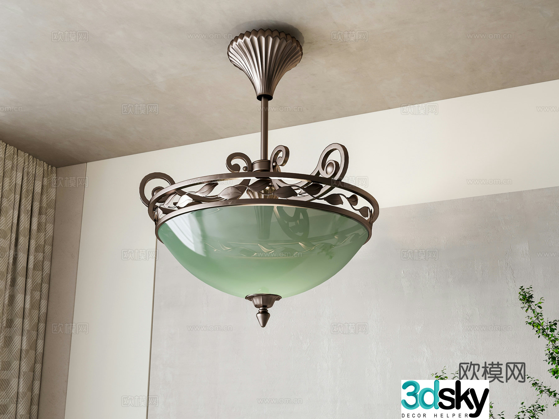 American chandelier 3d model