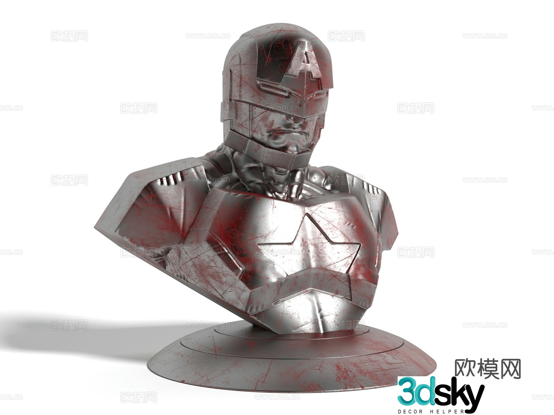 Modern style sculpture ornaments decoration decoration Marvel game characters film and television characters hand 3d model