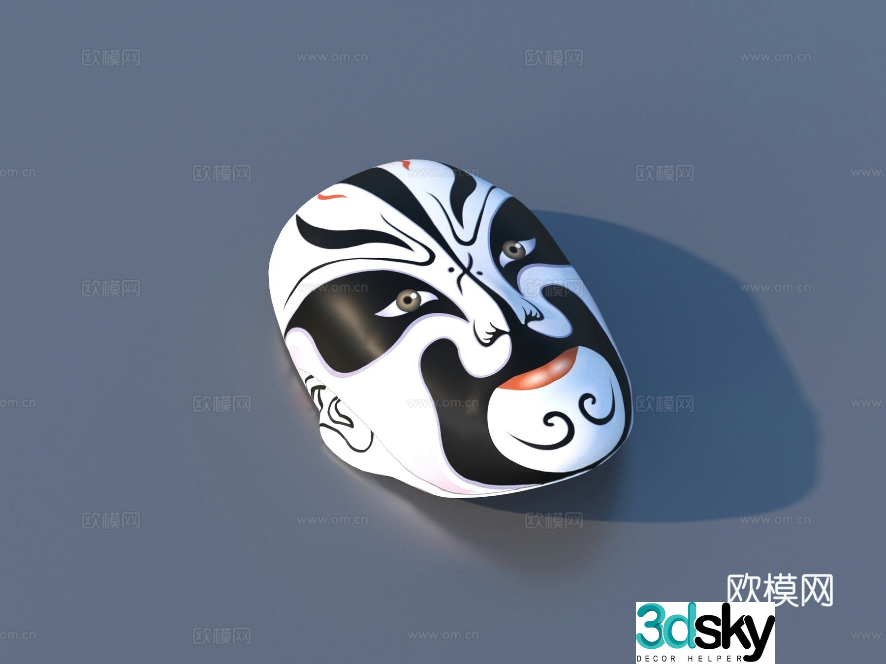 Facebook Peking Opera Facebook Cultural Supplies Opera Facebook 3D Model