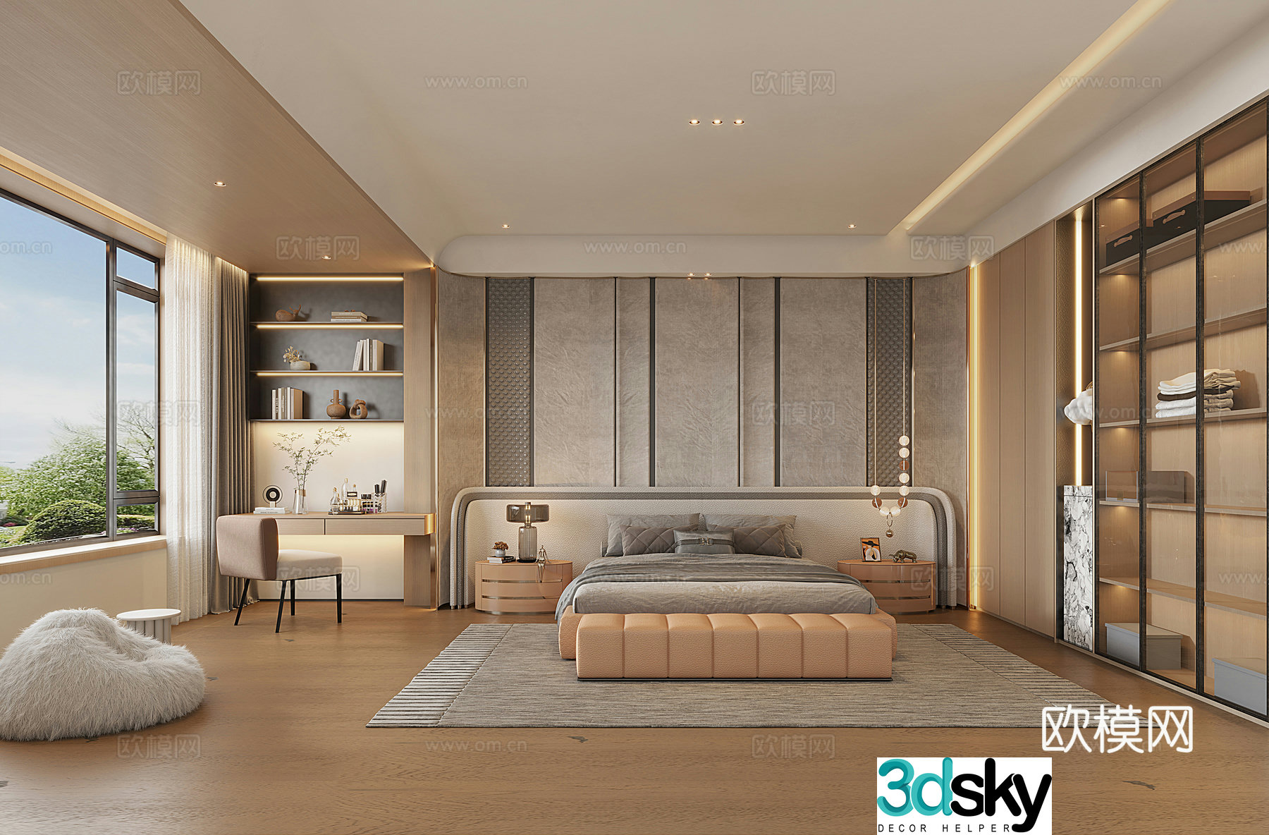 Modern bedroom 3d model