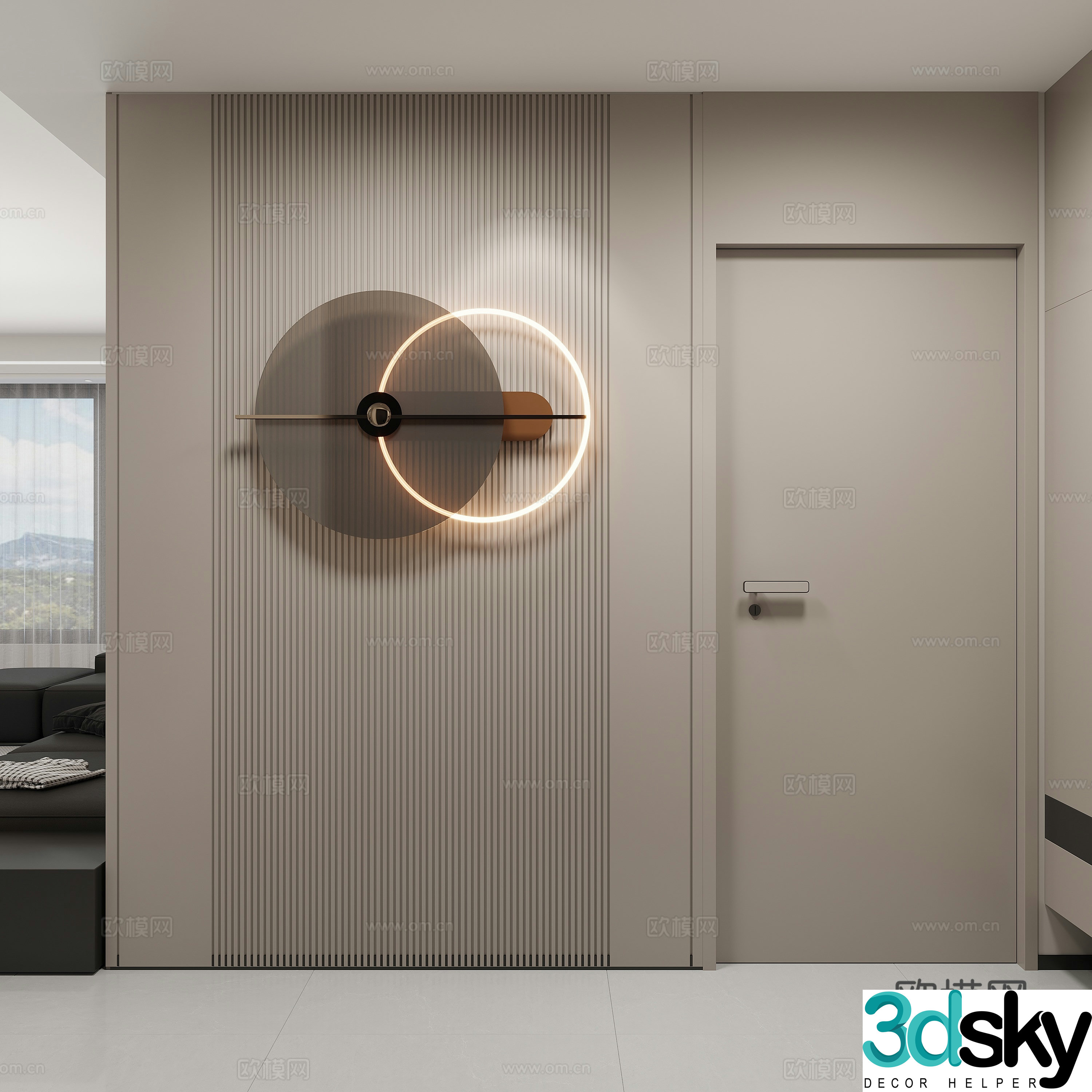 3D model of entrance entrance