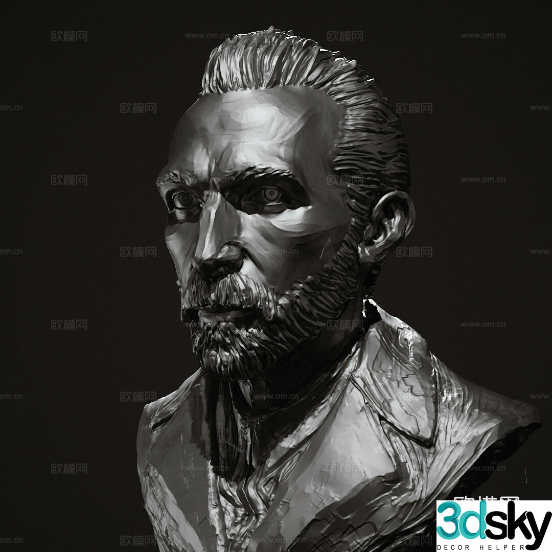 Van Gogh Sculpture 3D Model
