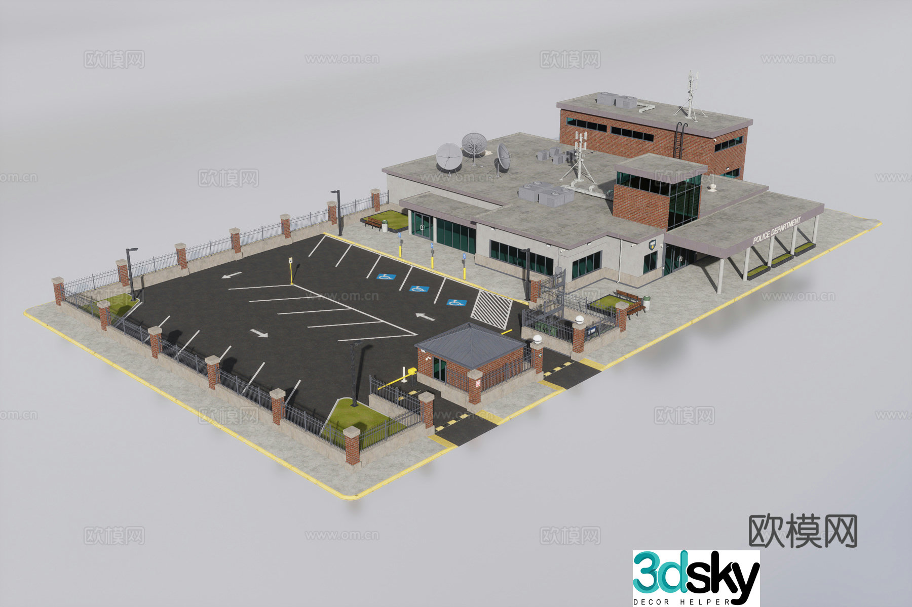Police station 3d model