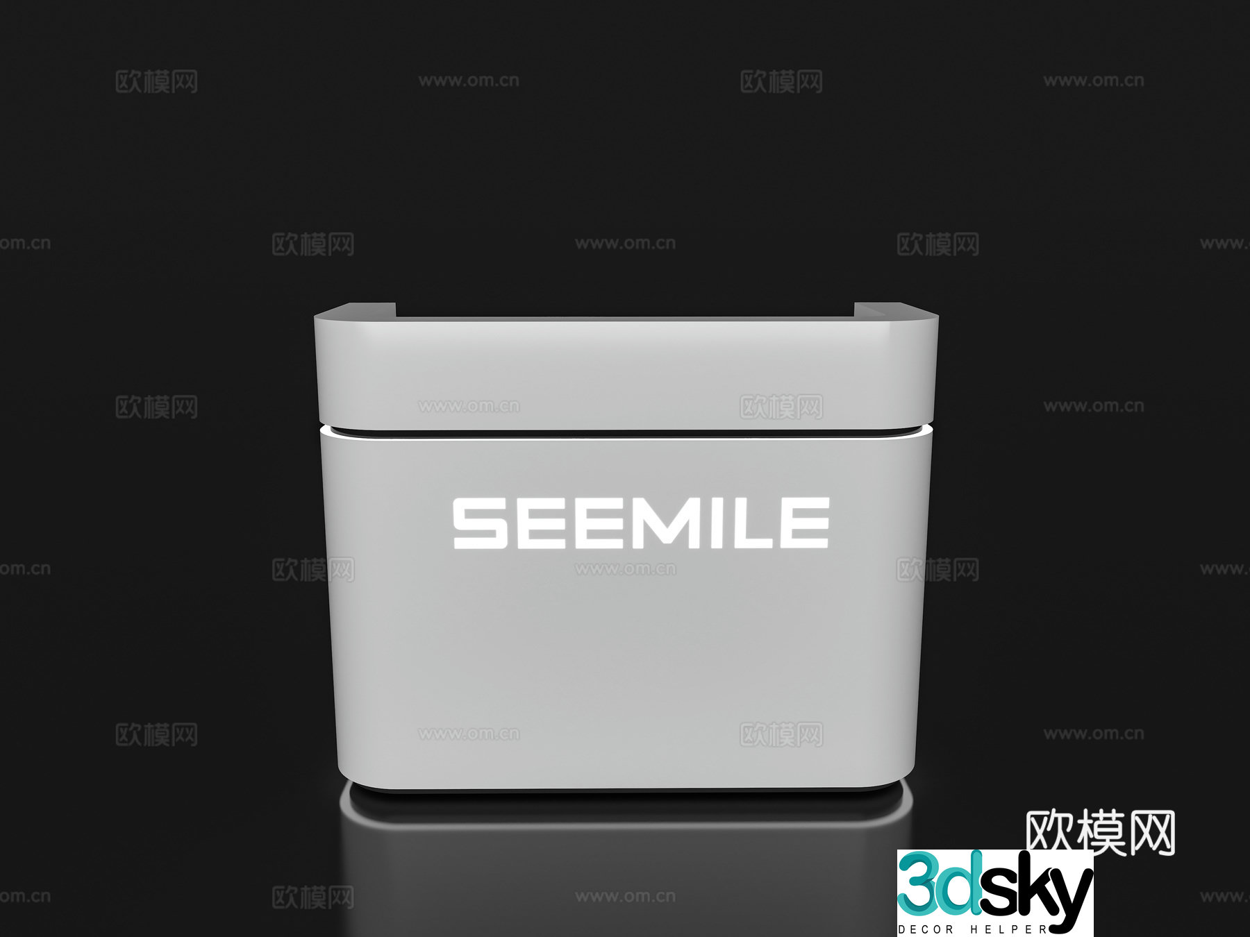 Modern reception desk Exhibition display booth reception desk Front desk Bar counter Table 3D model