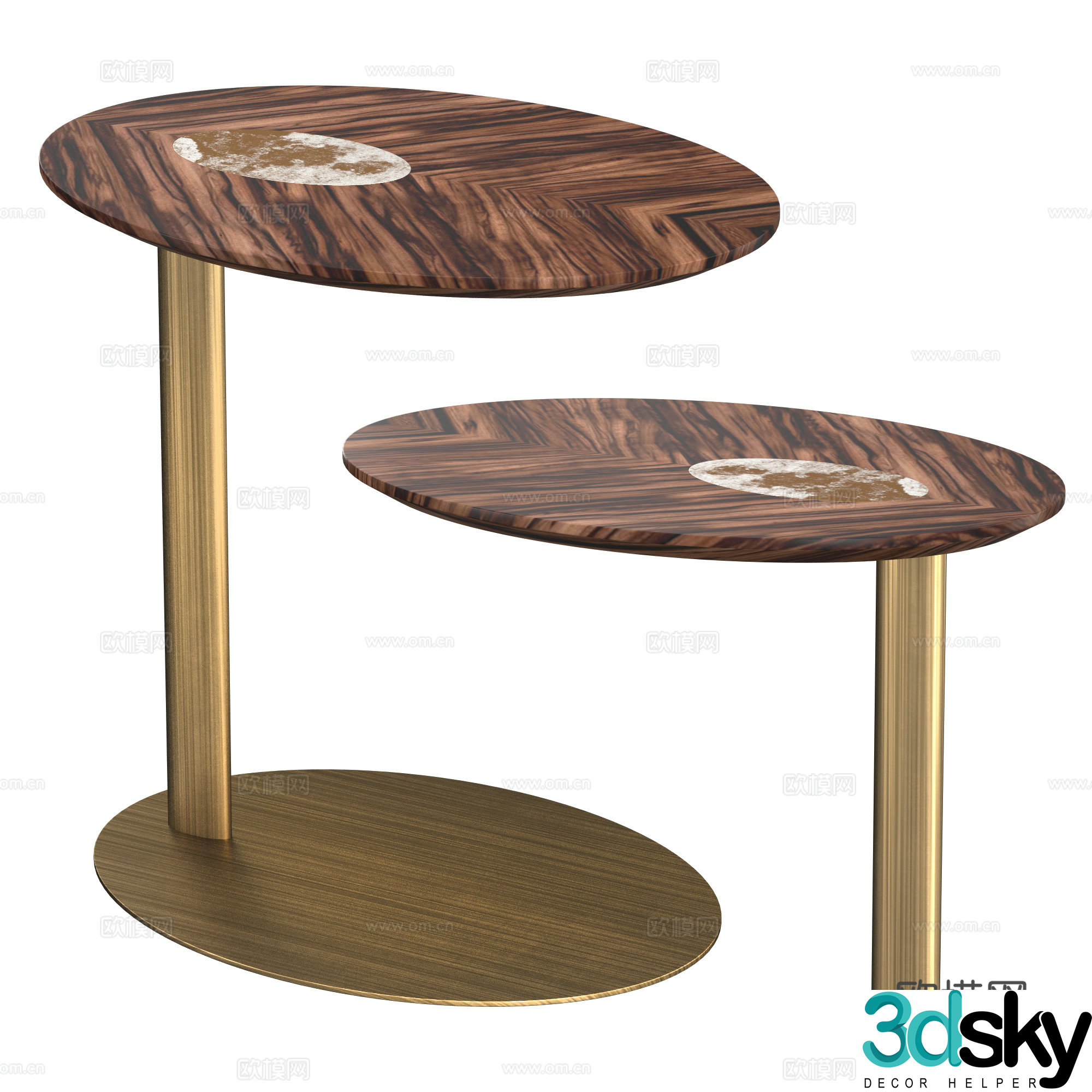 Modern light luxury KEPLERO side 3D model