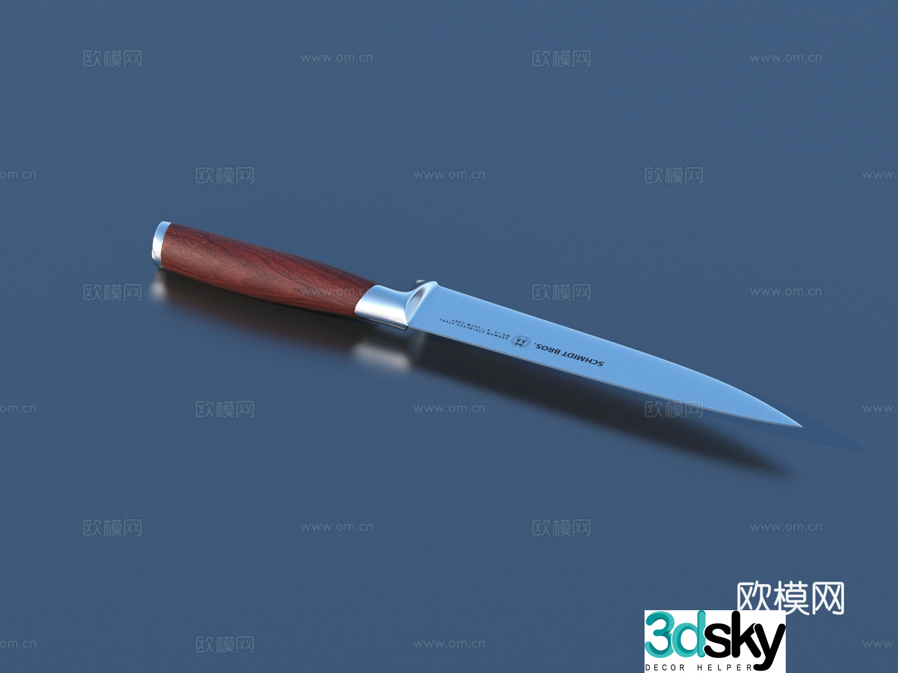 Dagger Knife Fighting Knife Fruit Knife Game Props 3D Model