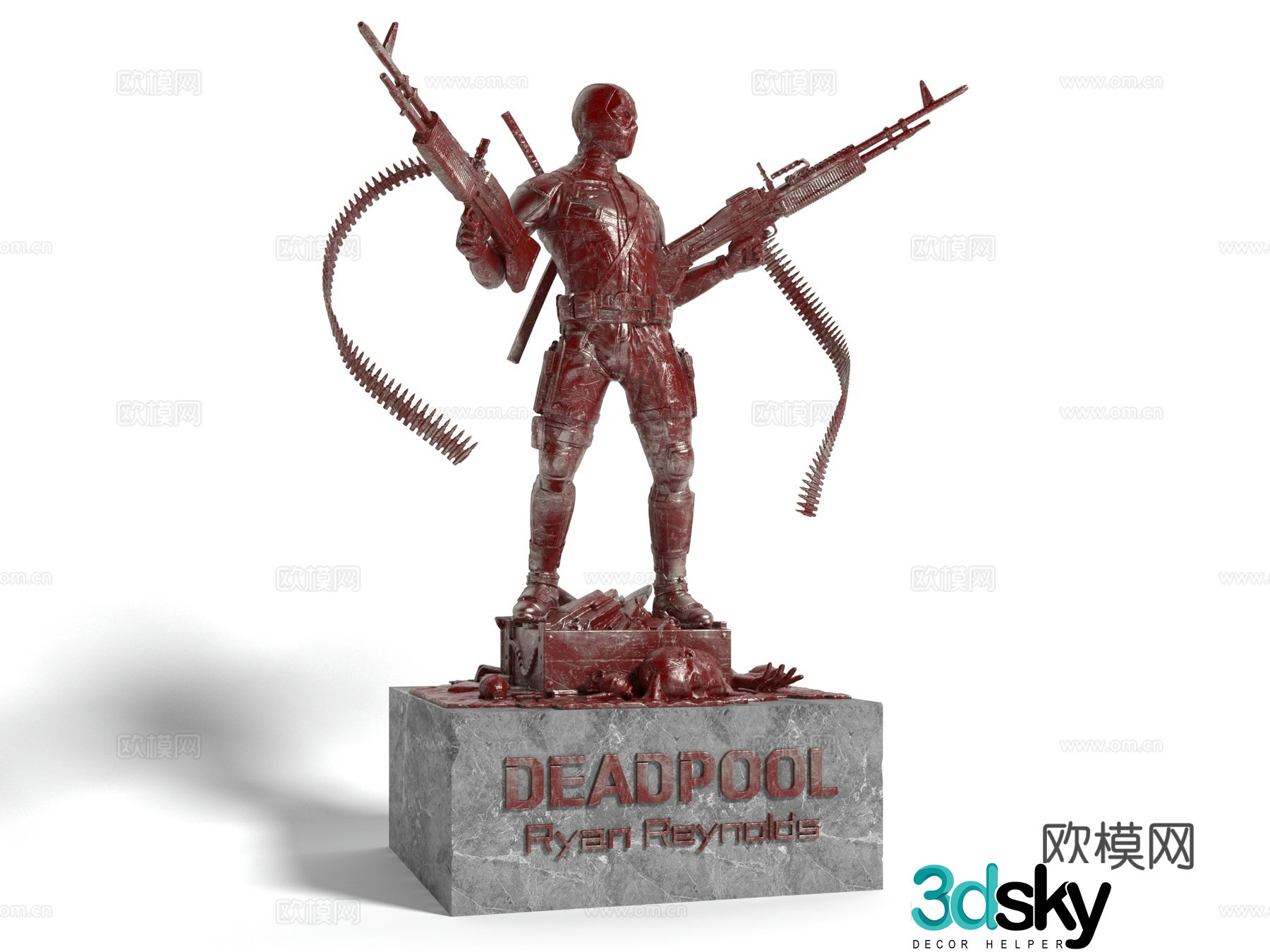 Modern style sculpture ornaments decoration decoration Marvel game characters film and television characters hand 3d model