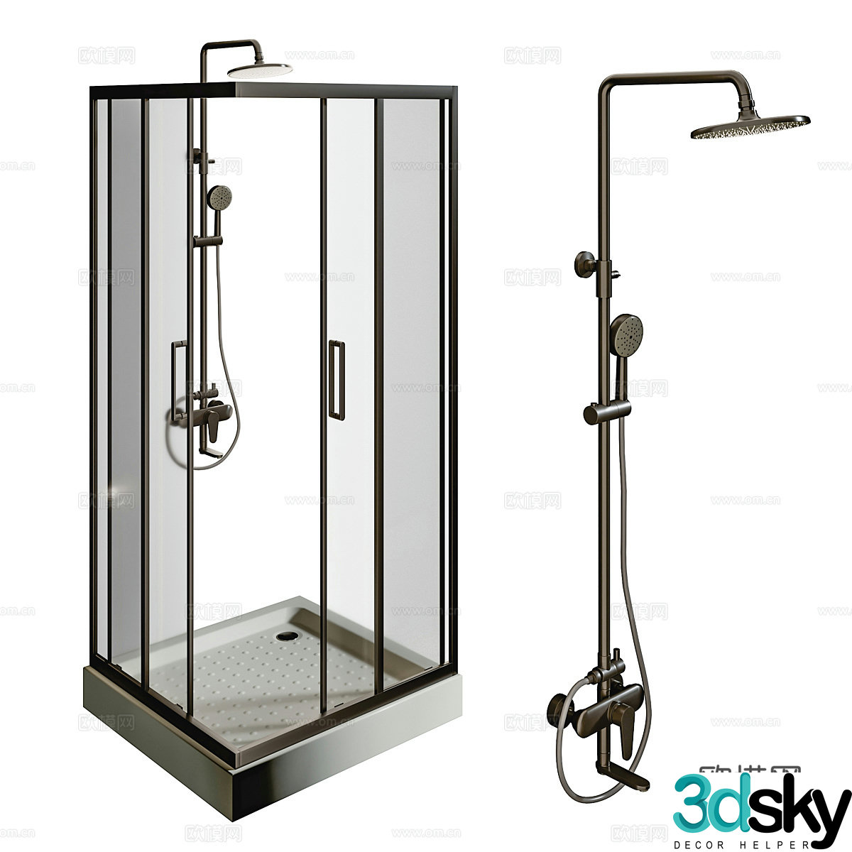 Shower room 3d model