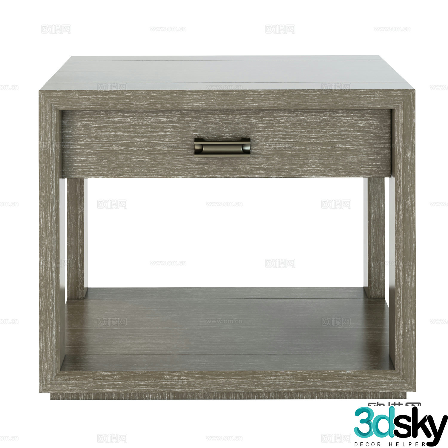 New Chinese style bedside table 3D model