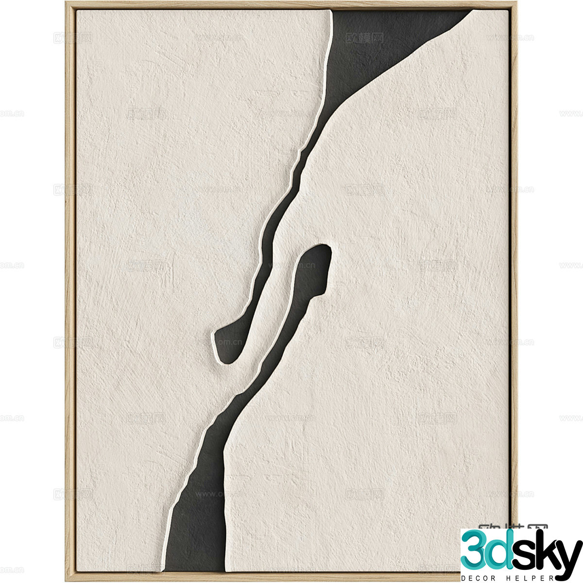 New Chinese style hanging painting 3D model