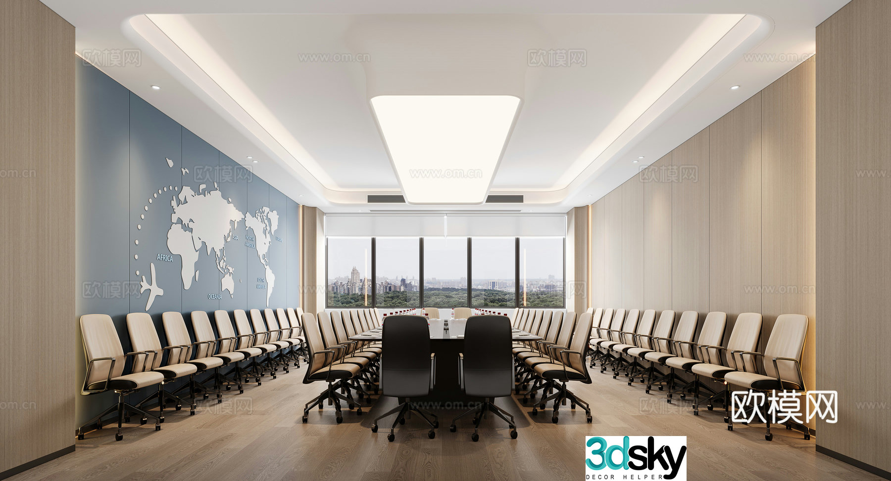 Modern conference room 3d model